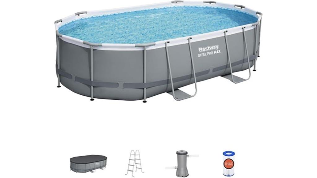 above ground pool set