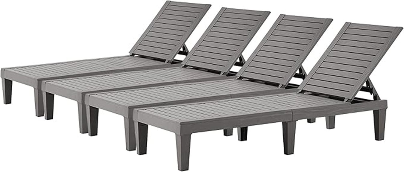 adjustable outdoor lounge chairs