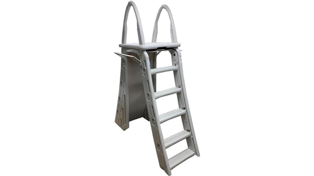 adjustable safety ladder frame