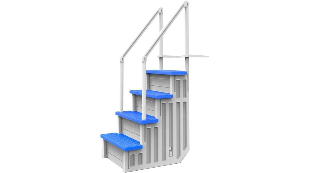 anti slip pool steps design