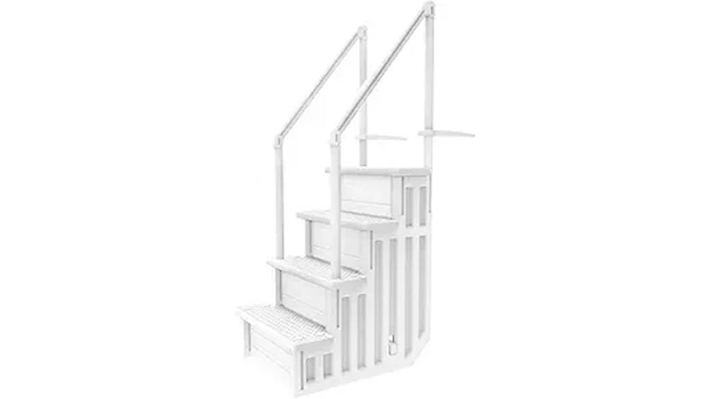 anti slip pool steps designed