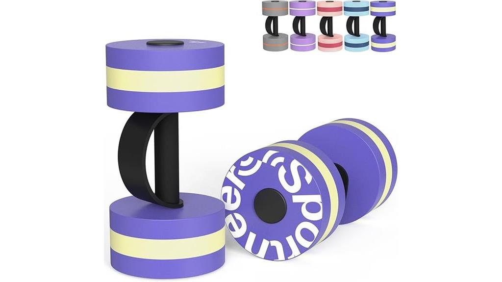 aquatic exercise dumbbell set