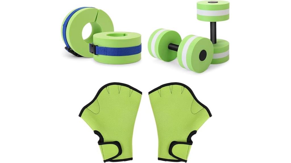 aquatic exercise equipment set
