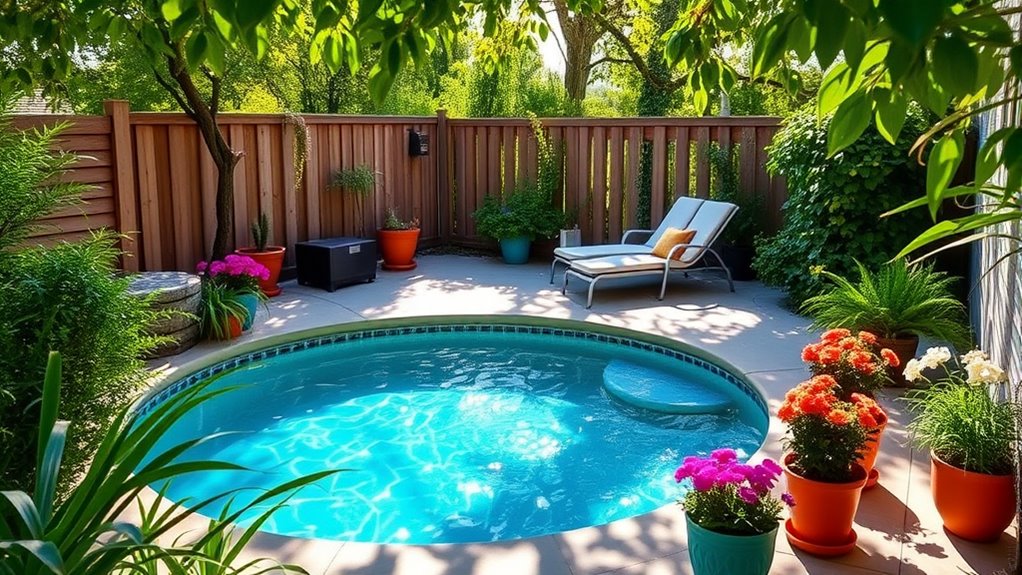 backyard oasis with pool