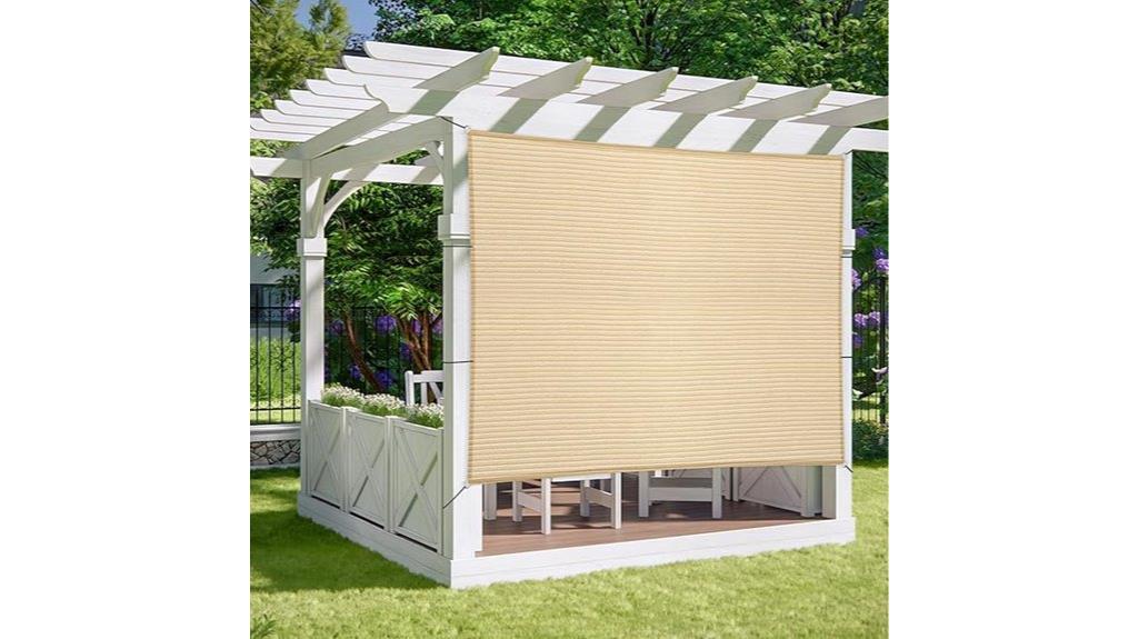 beige sun shade canopy