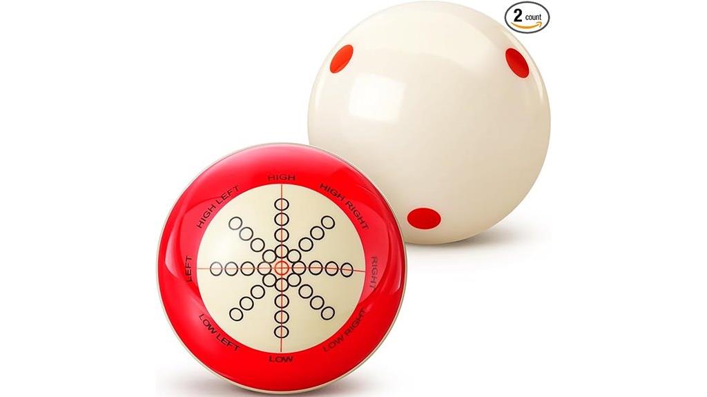 billiards practice cue balls
