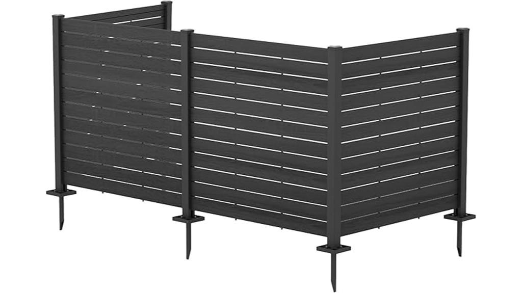 black aluminum privacy screens