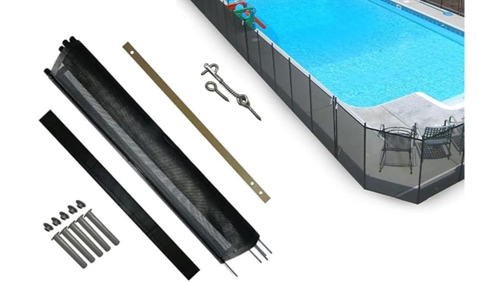 black pool fence kit