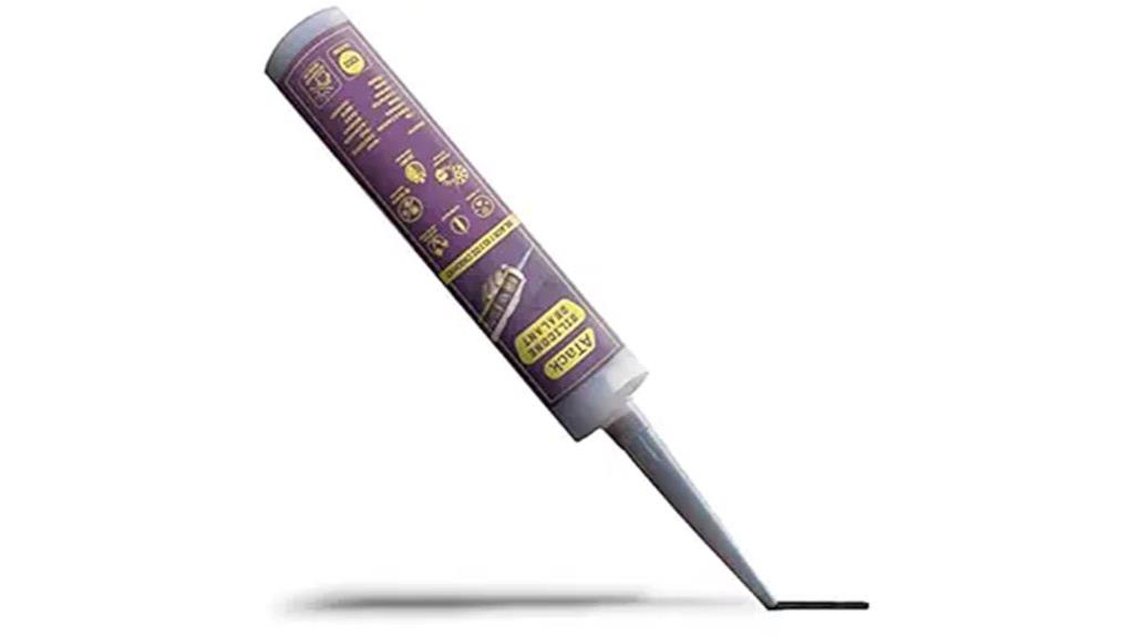 black silicone sealant caulk