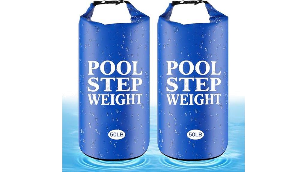 blue pool step weights