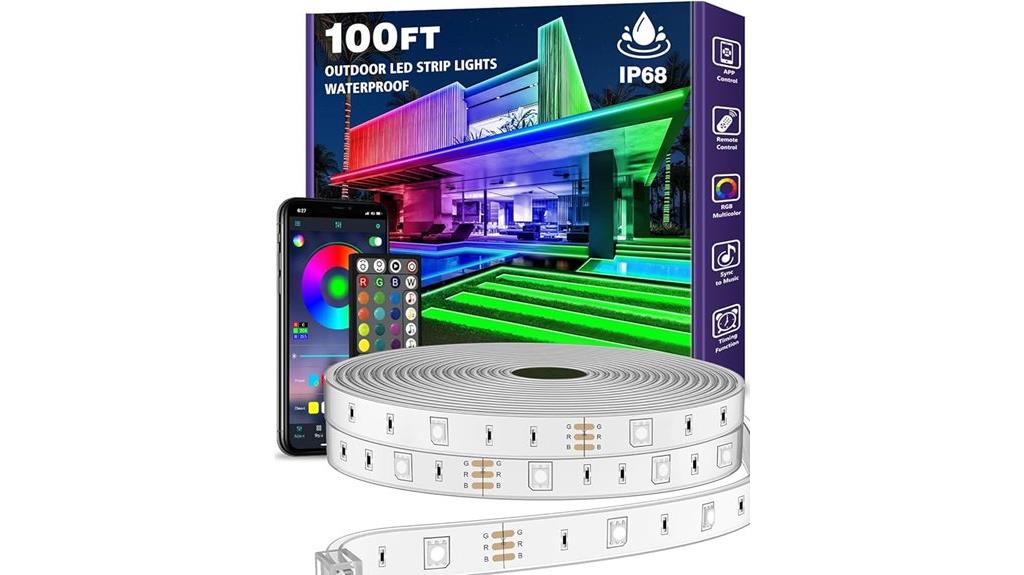 bluetooth controlled outdoor lights