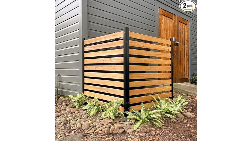 cedar wood privacy screen