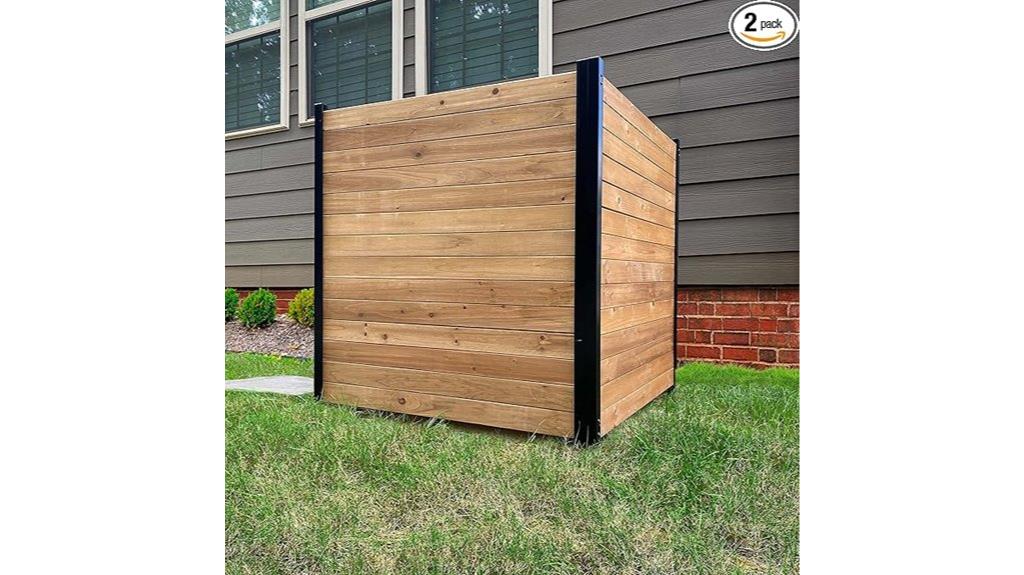 cedar wood privacy screen