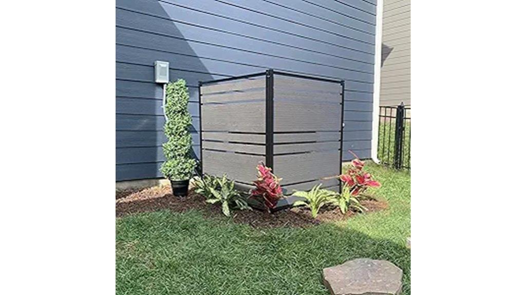 charcoal privacy screen panels