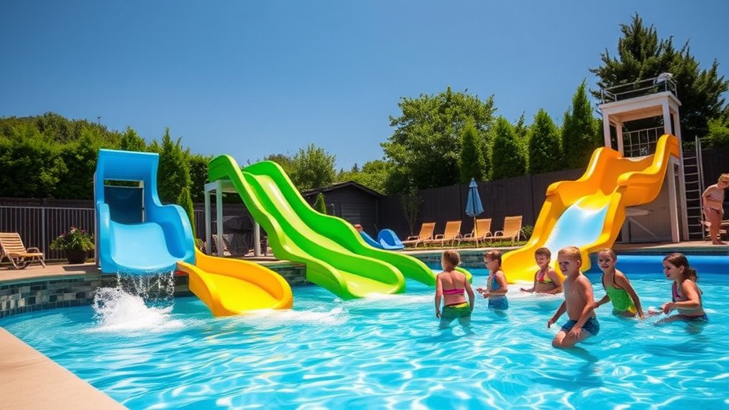 choosing backyard pool slides