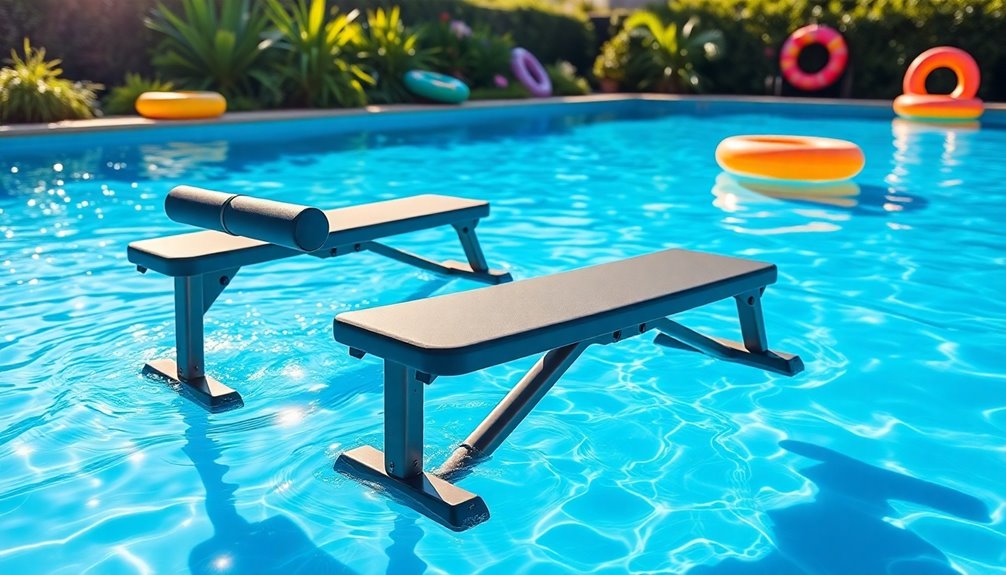choosing pool workout benches