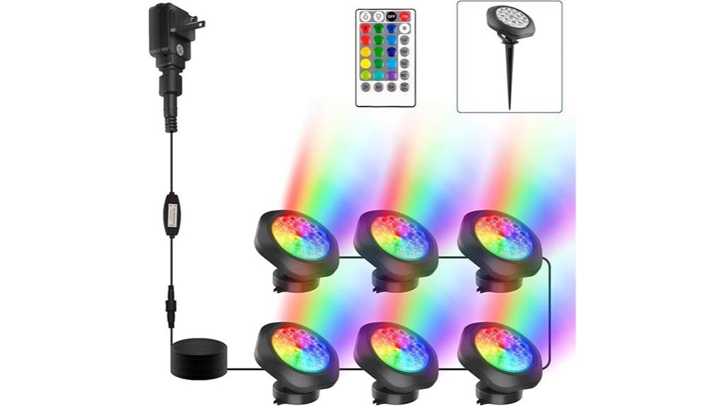 color changing pond lights