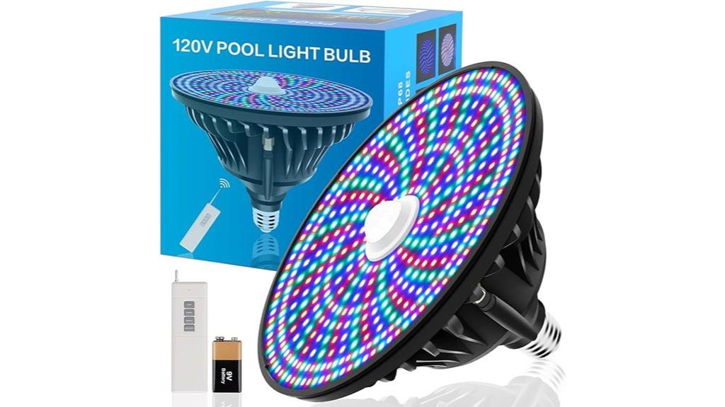 color changing pool light