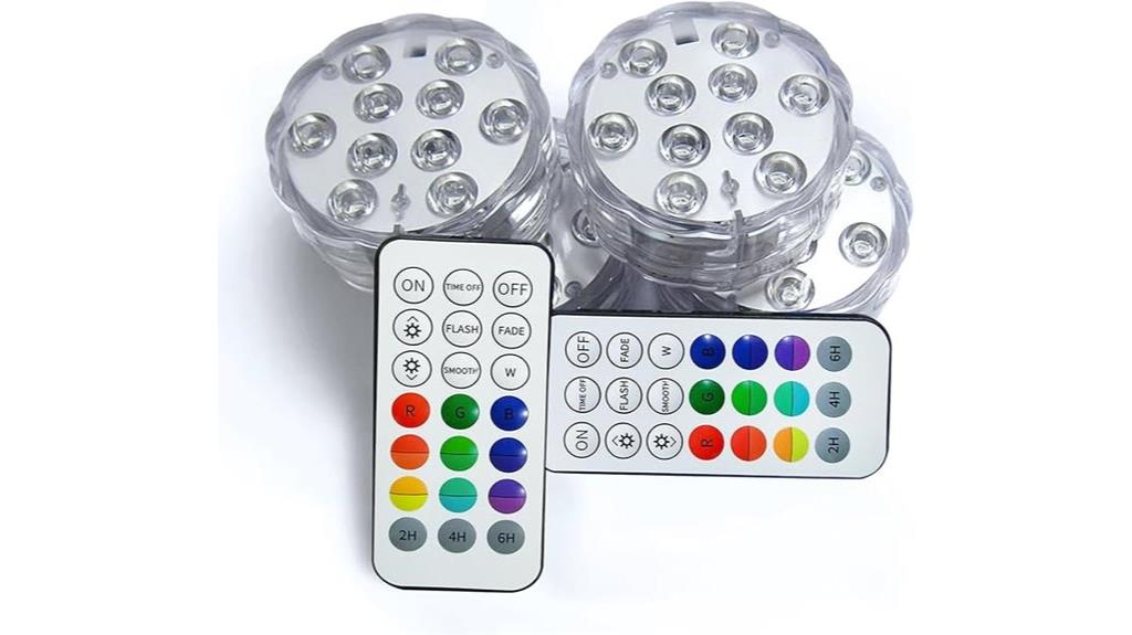 color changing submersible lights