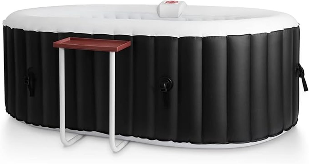 compact inflatable hot tub