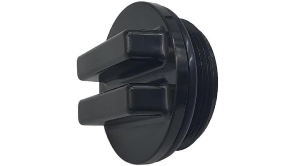 concrete pool drain plug
