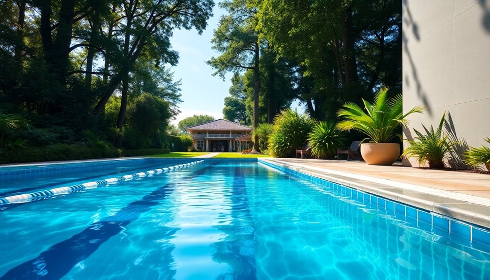 consistent lap swimming practice