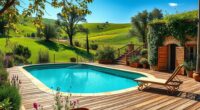countryside rustic pool designs