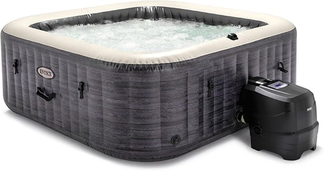 deluxe inflatable hot tub