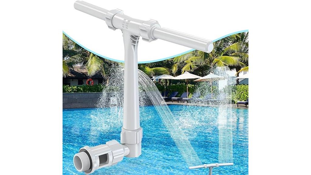 dual spray pool fountain