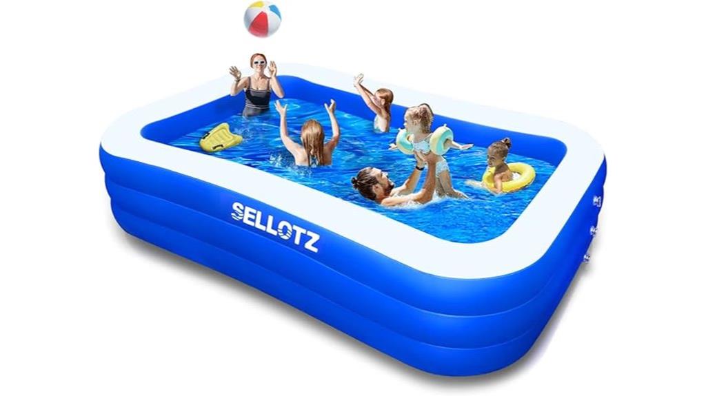 family inflatable swimming pool