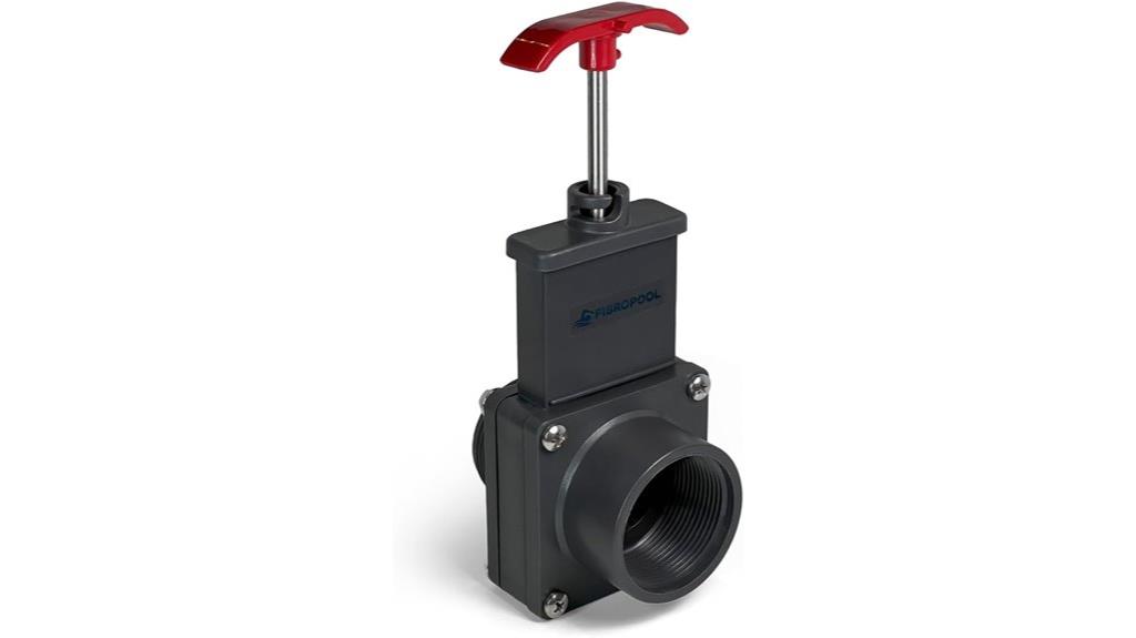 fibropool gate valve specifications