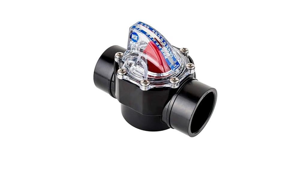flow meter and check valve