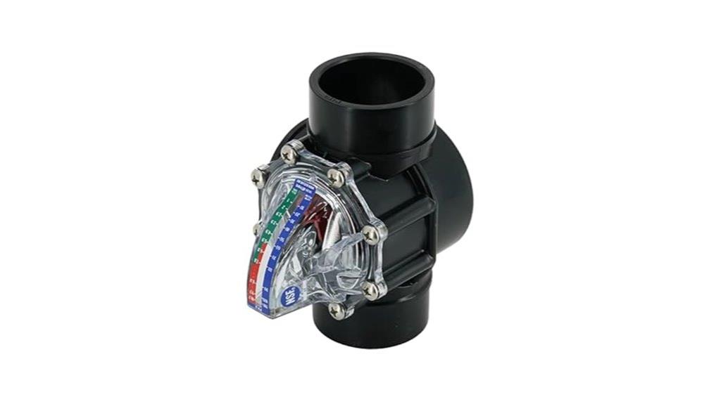 flow meter with valve
