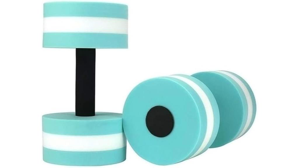 foam dumbbells for aquatic exercise