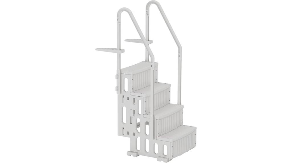 four step pool ladder