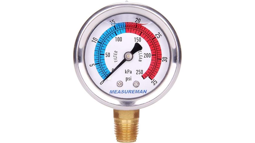 glycerin pool filter gauge
