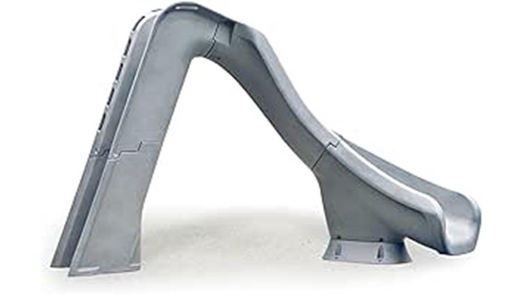 gray granite pool slide