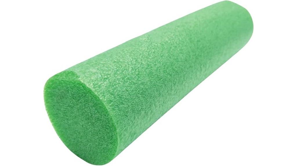 green floating pool noodle