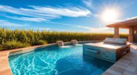 high end swim spa features