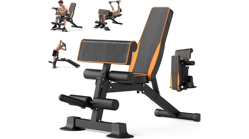 home gym adjustable bench