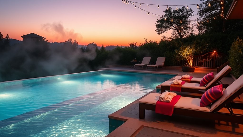 hot tub and swim spa