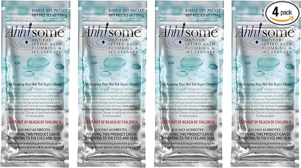 hot tub cleaning packets