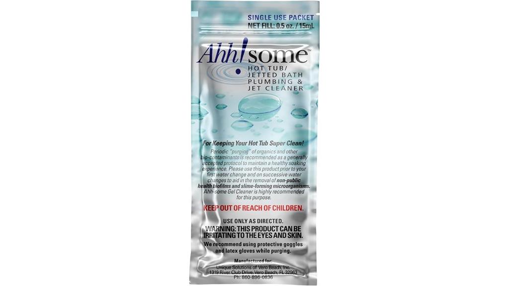 hot tub cleaning sachet