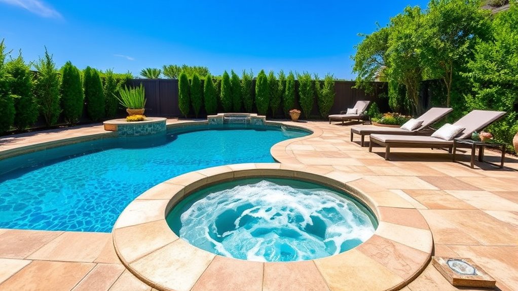 hot tubs in pools
