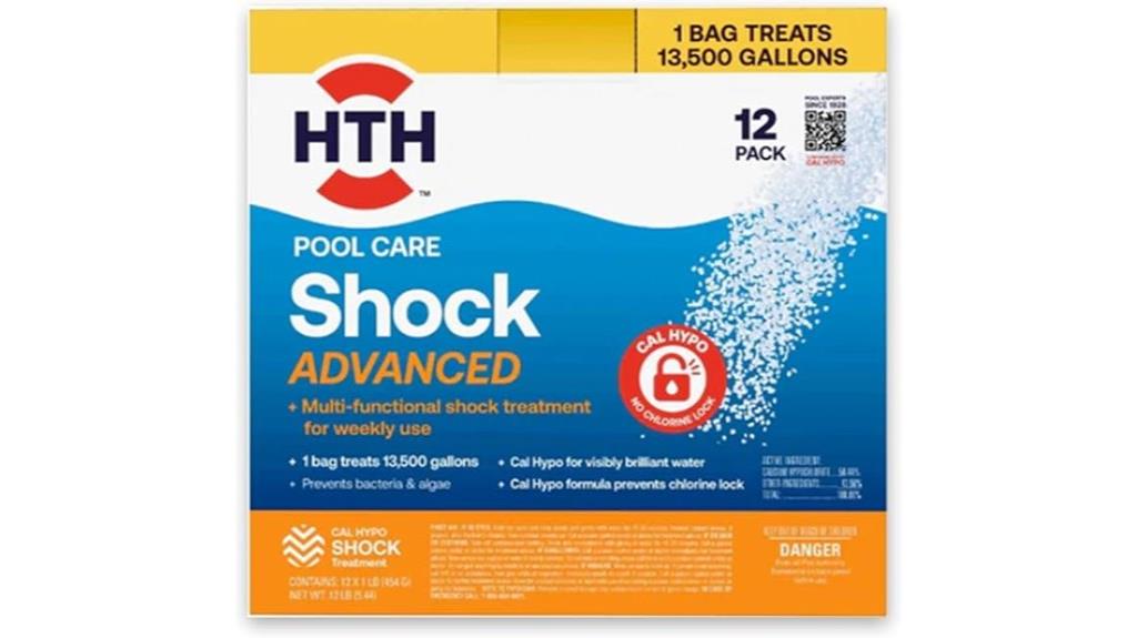 hth pool care shock