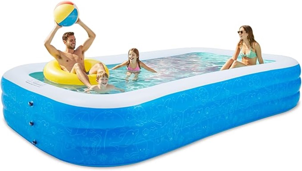 inflatable cartoon swimming pool