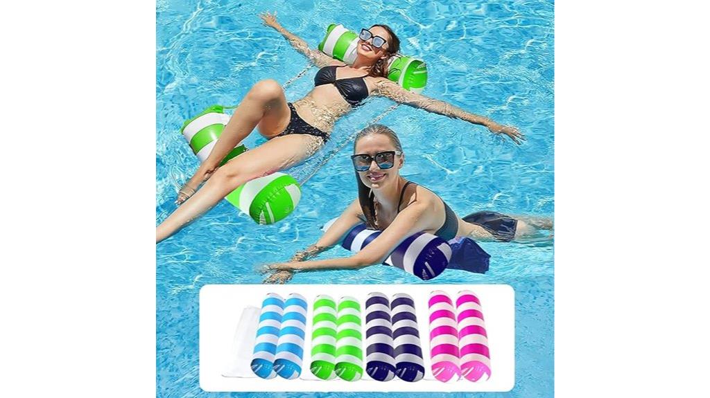 inflatable pool float hammocks