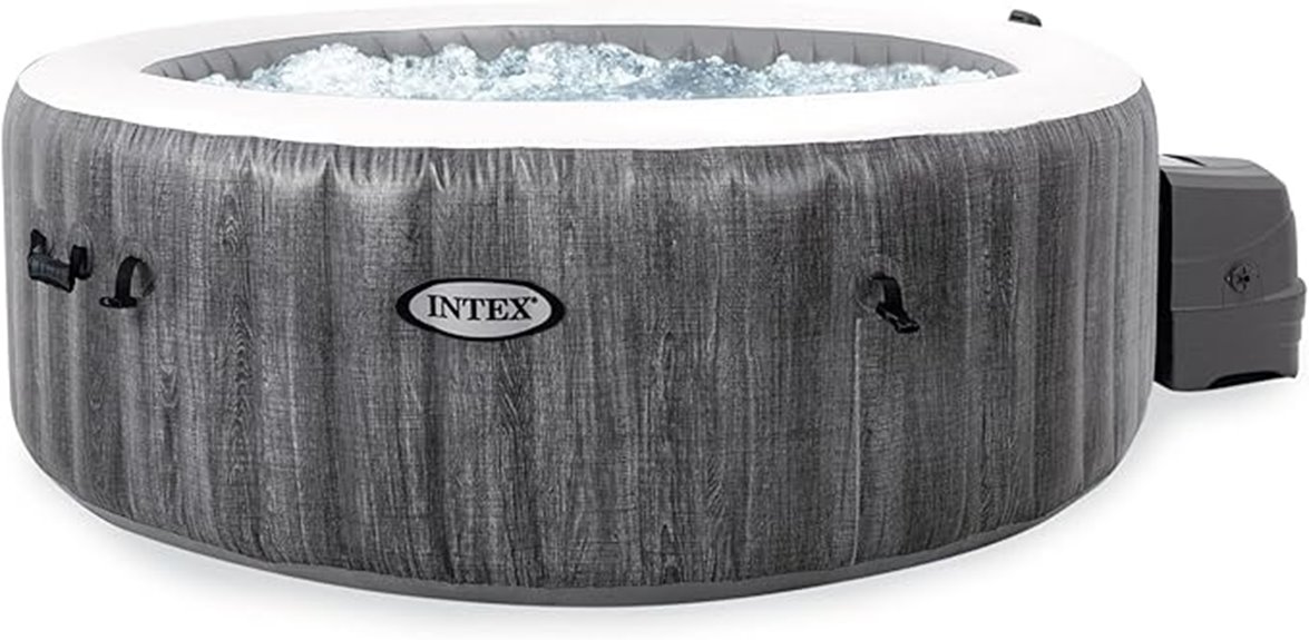 inflatable spa with accessories