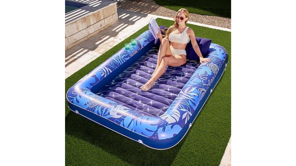 inflatable tanning pool float