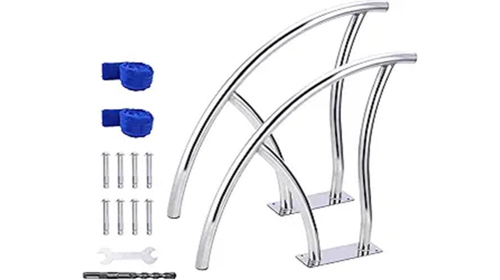 inground pool handrails set